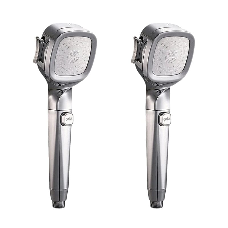 💦4-mode Handheld Pressurized Shower Head with Pause Switch