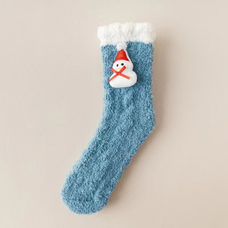 Fuzzy Christmas Holiday Socks