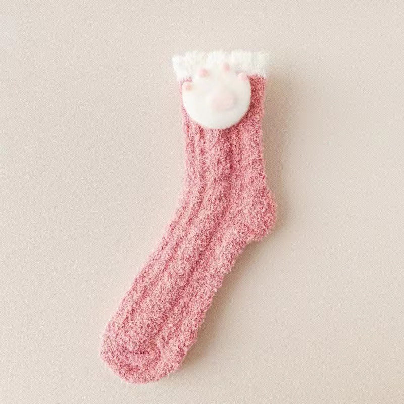 Fuzzy Christmas Holiday Socks
