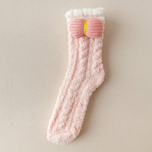 Fuzzy Christmas Holiday Socks