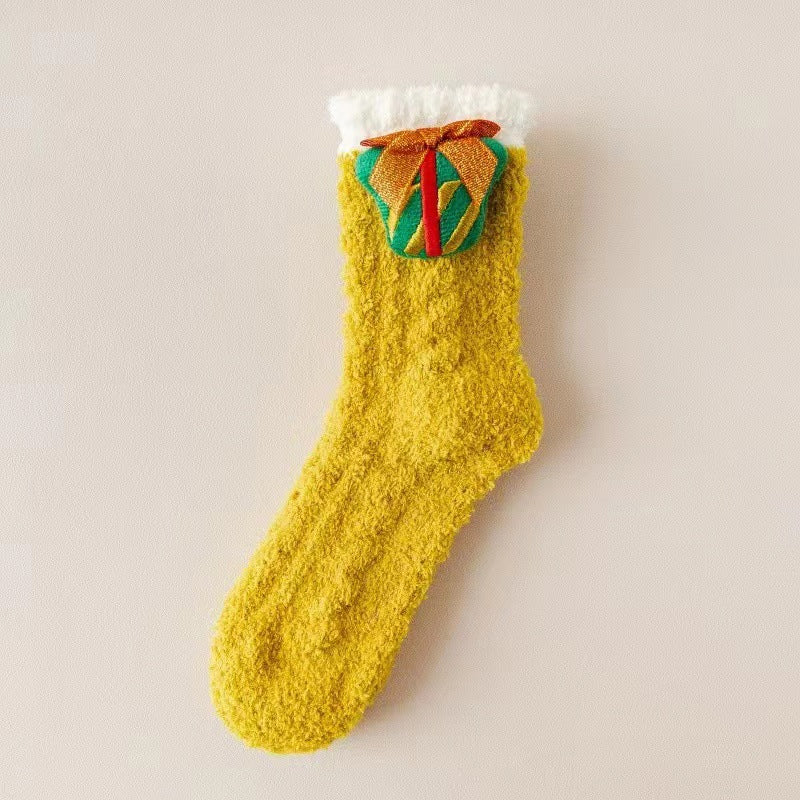 Fuzzy Christmas Holiday Socks
