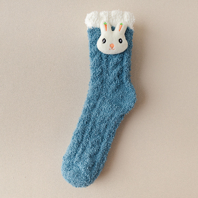 Fuzzy Christmas Holiday Socks