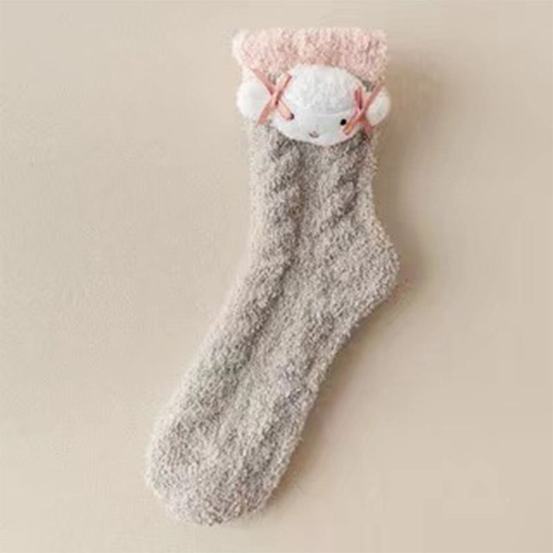 Fuzzy Christmas Holiday Socks
