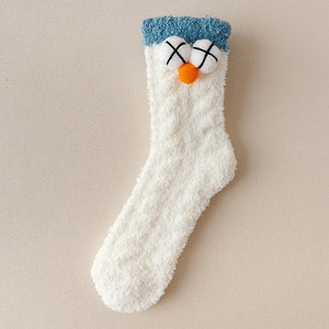 Fuzzy Christmas Holiday Socks