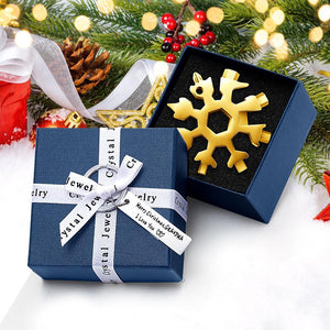 ❄️ 18-in-1 stainless steel snowflakes multi-tool