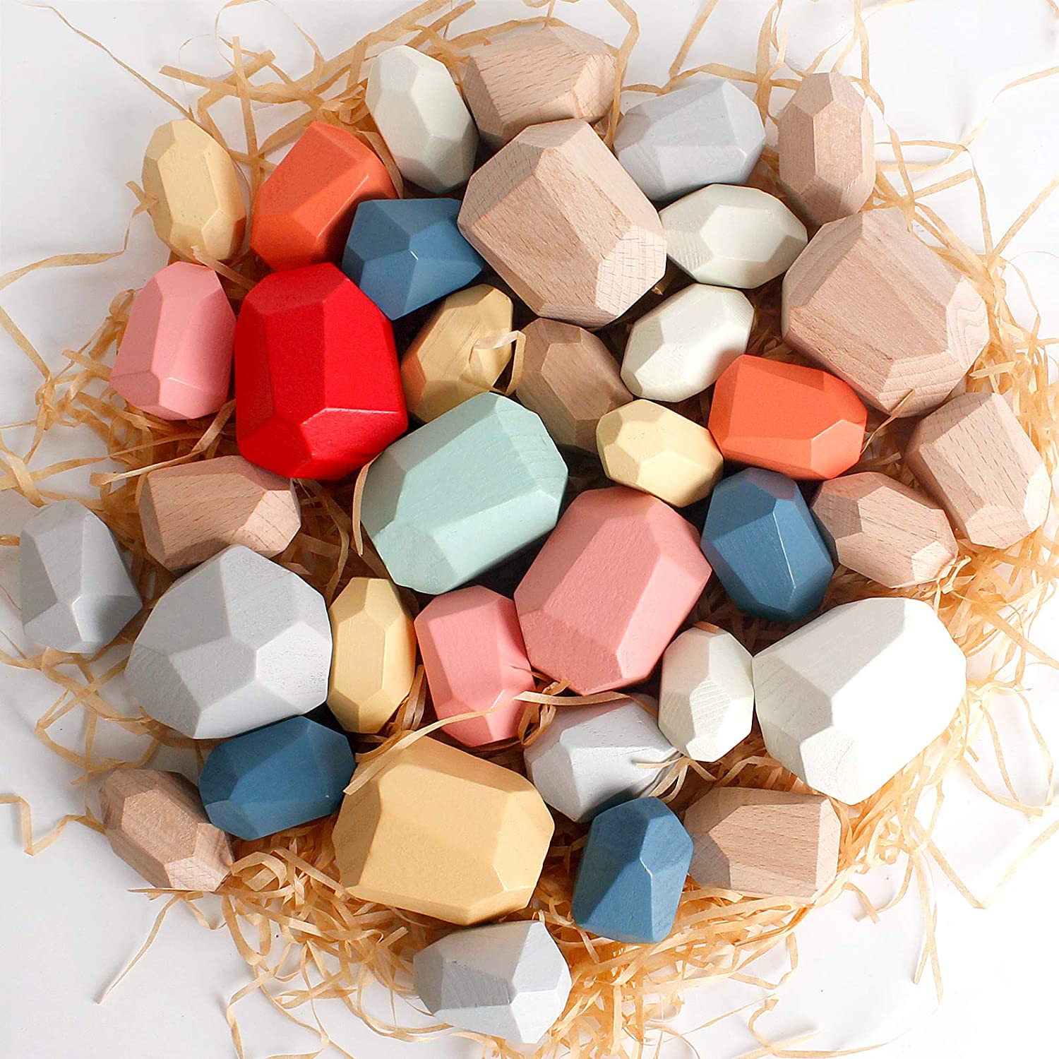 Wooden Sorting Stacking Rocks Stones| Best Christmas Gift🎁