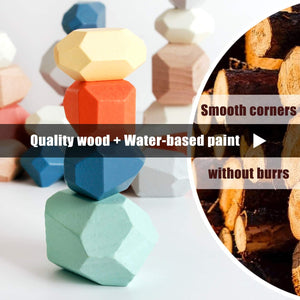 Wooden Sorting Stacking Rocks Stones| Best Christmas Gift🎁