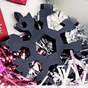 ❄️ 18-in-1 stainless steel snowflakes multi-tool