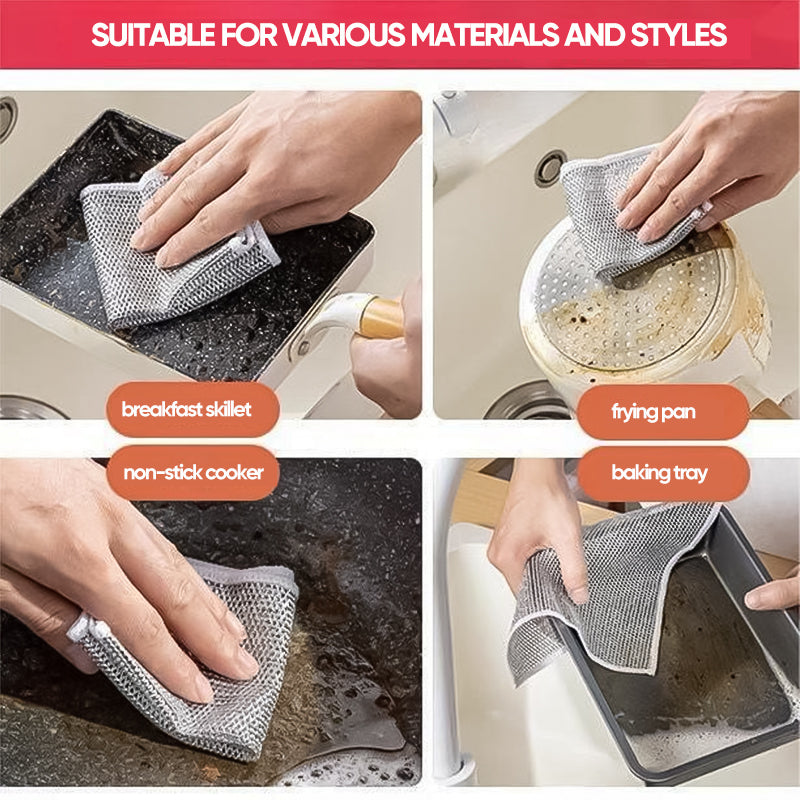 💦Multifunctional Non-scratch Wire Dishcloth