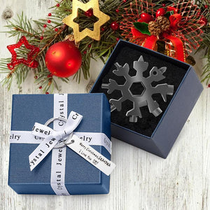 ❄️ 18-in-1 stainless steel snowflakes multi-tool