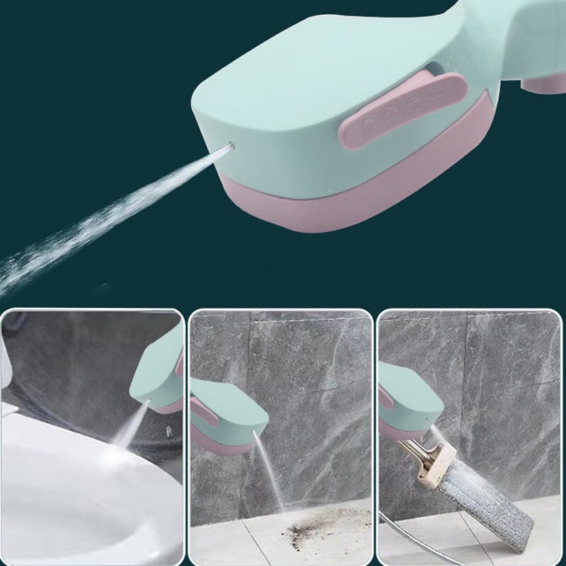 💦4-mode Handheld Pressurized Shower Head with Pause Switch