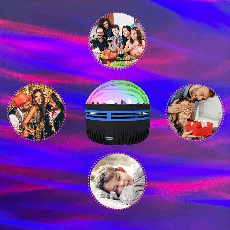 💜2 in 1 Northern Lights and Ocean Wave Projector