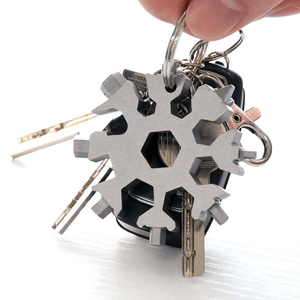 ❄️ 18-in-1 stainless steel snowflakes multi-tool
