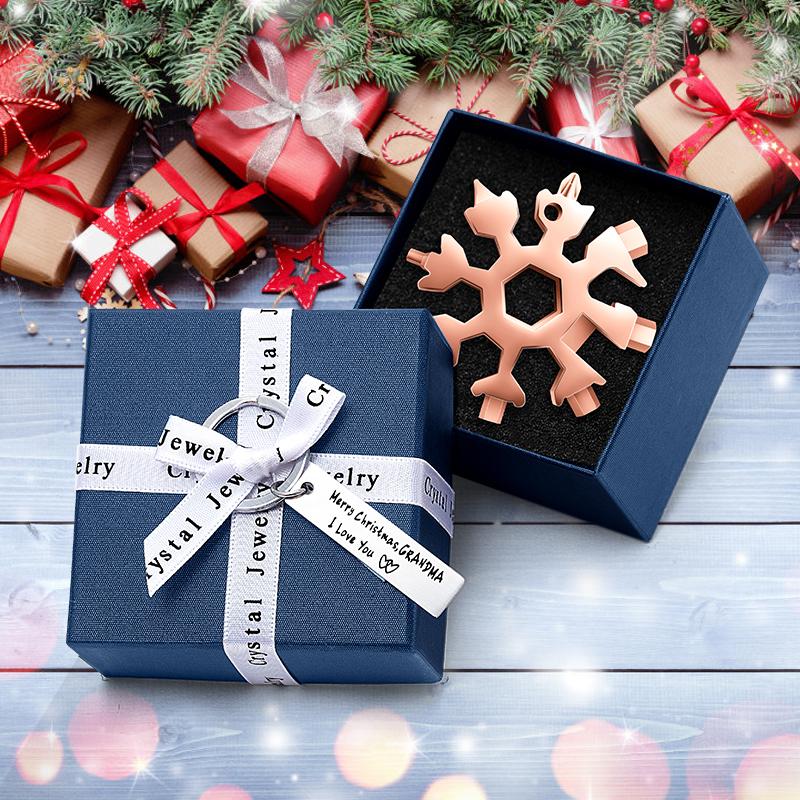 ❄️ 18-in-1 stainless steel snowflakes multi-tool