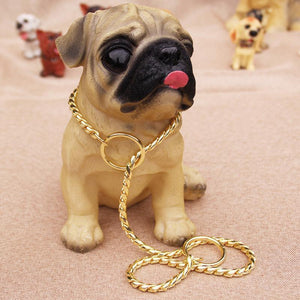 Dog Training Collars Snake P Choke Metal Slip Chain