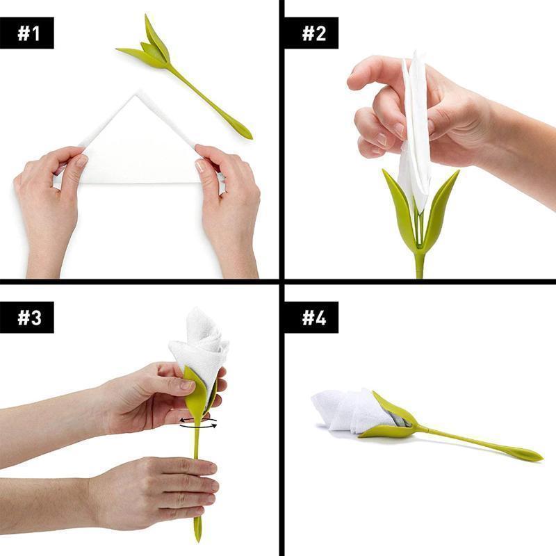 🌷Bloom Napkin Holders For Tables (4 PCS)