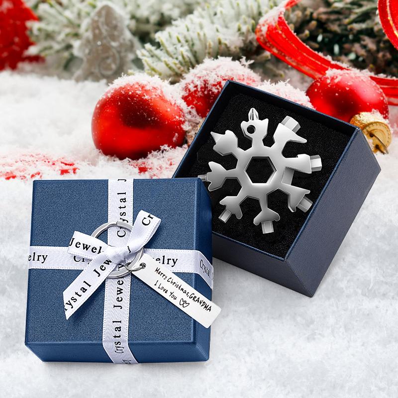 ❄️ 18-in-1 stainless steel snowflakes multi-tool