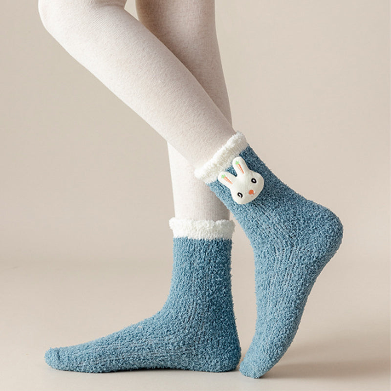Fuzzy Christmas Holiday Socks