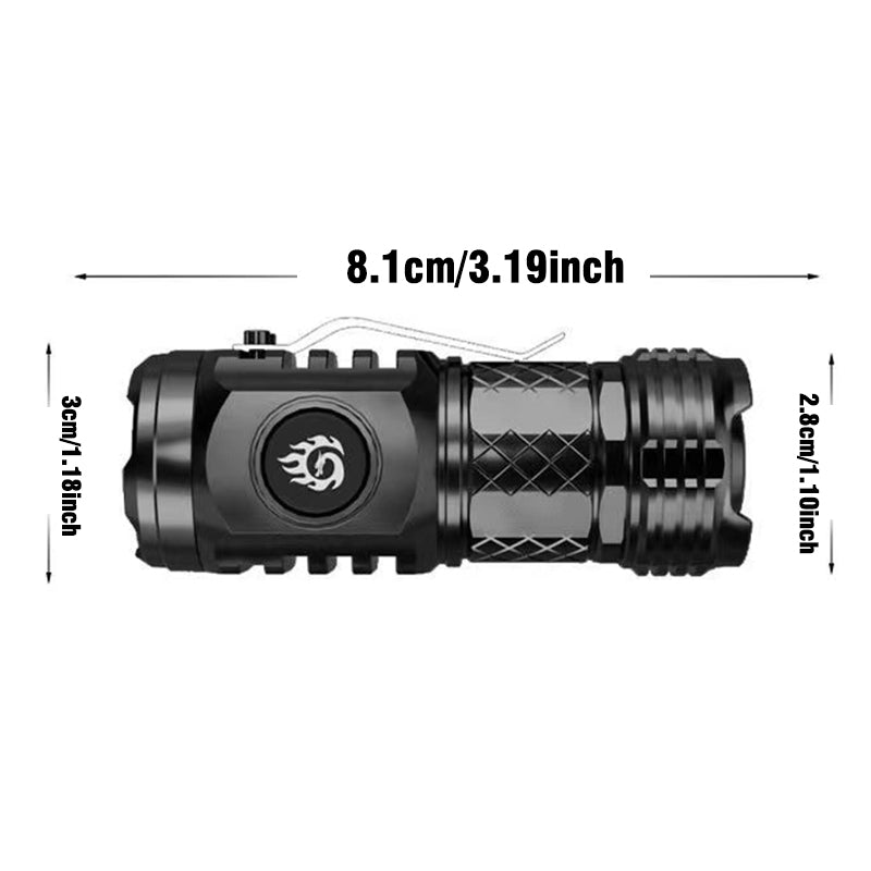 Three-Eyed Monster Mini Flash Super Power Flashlight