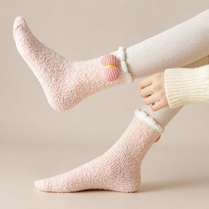 Fuzzy Christmas Holiday Socks