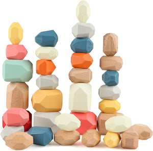 Wooden Sorting Stacking Rocks Stones| Best Christmas Gift🎁