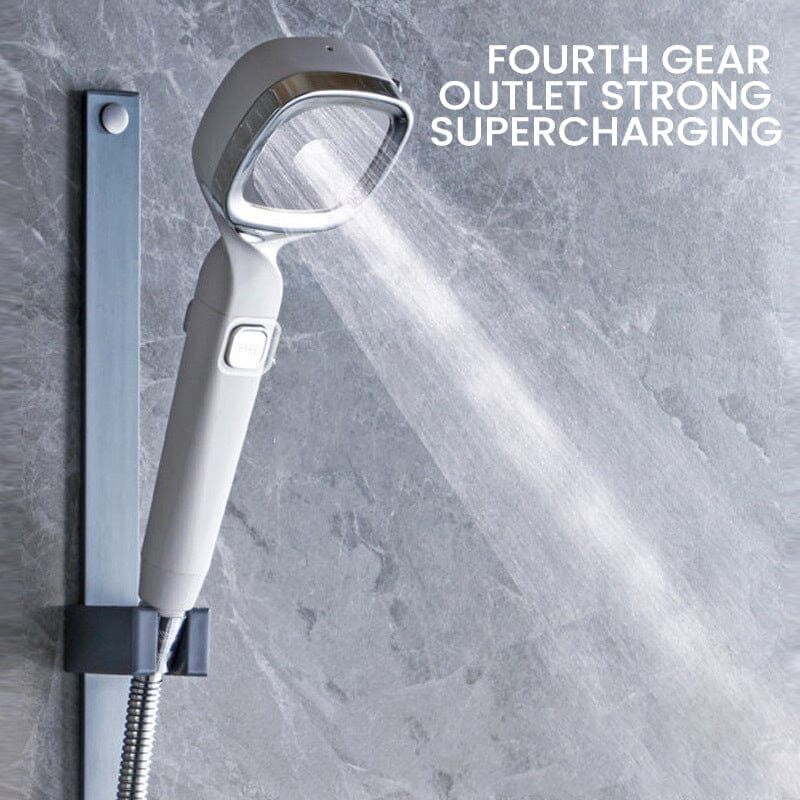 💦4-mode Handheld Pressurized Shower Head with Pause Switch