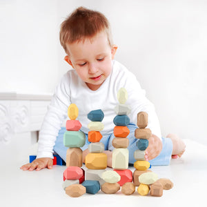 Wooden Sorting Stacking Rocks Stones| Best Christmas Gift🎁