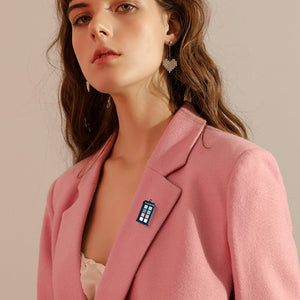 Rainbow Pride Tardis Pin