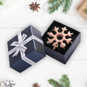❄️ 18-in-1 stainless steel snowflakes multi-tool