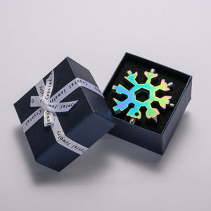 ❄️ 18-in-1 stainless steel snowflakes multi-tool