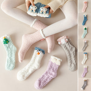 Fuzzy Christmas Holiday Socks