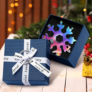 ❄️ 18-in-1 stainless steel snowflakes multi-tool